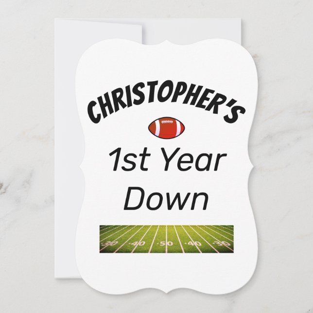 1年目のサッカー少年の誕生日 (正面)