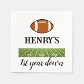 1年目のサッカー少年の誕生日 スタンダードカクテルナプキン (正面)