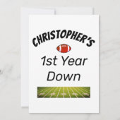 1年目のサッカー少年の誕生日 招待状 (裏面)