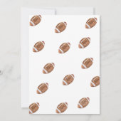 1年目のサッカー、双子の1歳の誕生日パーティー 招待状 (裏面)