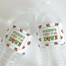 1年目のダウンサッカーの最初の誕生日 ペットボトルラベル