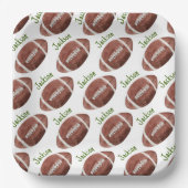 1年目のダウンサッカーの最初の誕生日 ペーパープレート (正面)