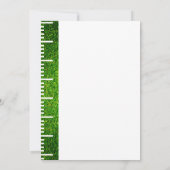 1年目のダウンサッカーテーマ男の子の誕生日パーティー 招待状 (裏面)