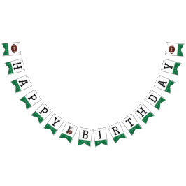 1年目のダウンサッカーハッピーバースデーバナー バンティングフラッグ