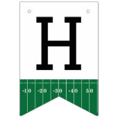 1年目のダウンサッカーハッピーバースデーバナー バンティングフラッグ (第2の旗)