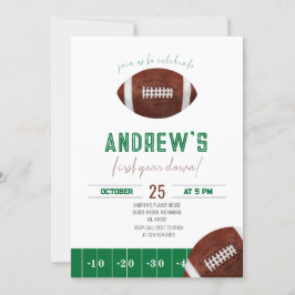 1年目のダウンサッカー招待状 招待状