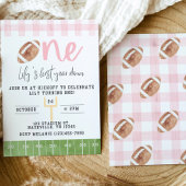 1年目のダウンサッカー招待状、最初の誕生日 招待状