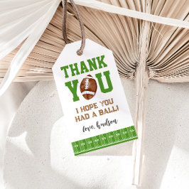 1年目のダウンサッカー第1の誕生日メッセージカード ギフトタグ