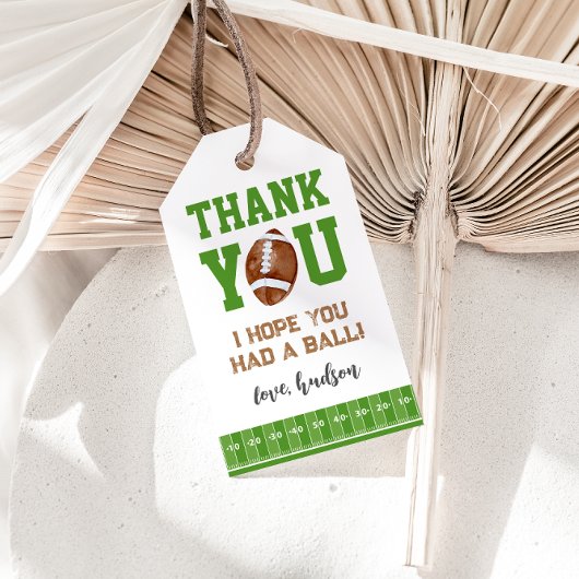 1年目のダウンサッカー第1の誕生日メッセージカード ギフトタグ