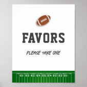 1年目のダウンサッカー誕生日好意サイン ポスター (正面)