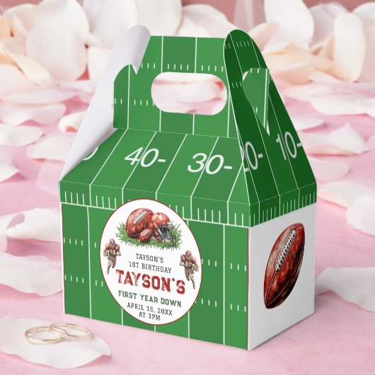 1年目のダウンサッカー1回目の誕生日パーティー フェイバーボックス (ウェディング)