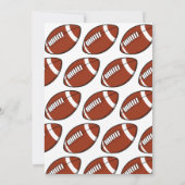 1年目のダウンサッカー1回目の誕生日パーティー 招待状 (裏面)