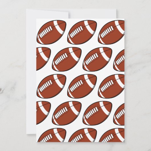 1年目のダウンサッカー1回目の誕生日パーティー 招待状 (裏面)