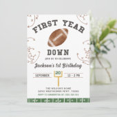 1年目のダウンサッカー1回目の誕生日パーティー 招待状 (スタンド正面)