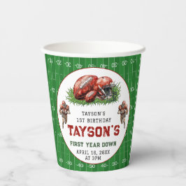 1年目のダウンサッカー1回目の誕生日パーティー 紙コップ