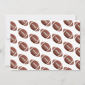 1年目のダウンサッカー1番目の誕生日招待状 招待状 (裏面)