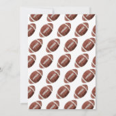 1年目のダウンサッカー1番目の誕生日招待状 招待状 (裏面)