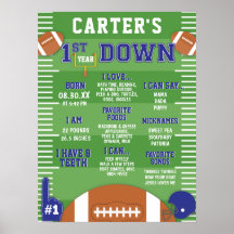 1年目のダウンブルーサッカー1st誕生日フォーム