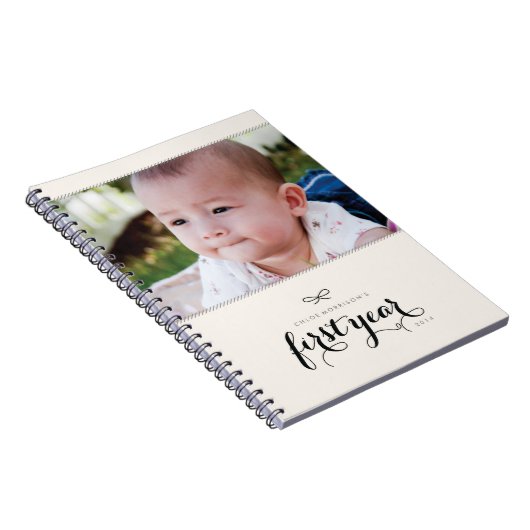 1年目のフォトジャーナル – 黒 ノートブック (右側)