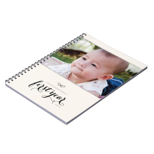 1年目のフォトジャーナル – 黒 ノートブック (左側)