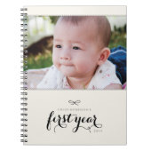 1年目のフォトジャーナル – 黒 ノートブック (正面)