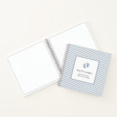 1年目のベビーメモリブックダスティブルー ノートブック (内部)