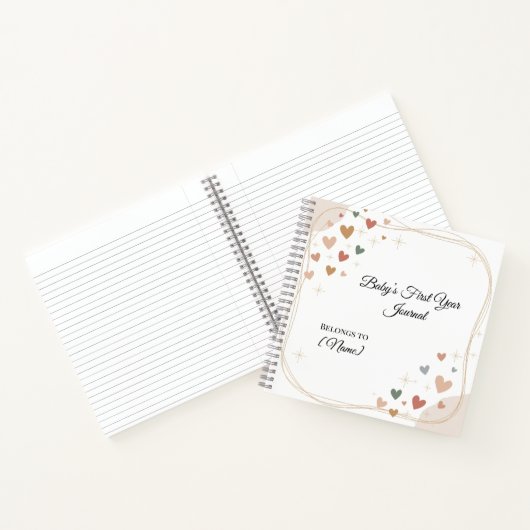 1年目のベビー仕訳帳 | カスタマイズ ノートブック (内部)