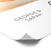 1年目の一緒結婚に5年記念写真 ポスター (角)