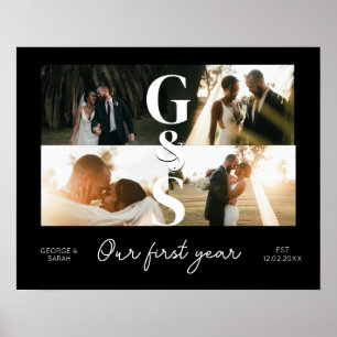 1年目の一緒結婚に5年記念写真 ポスター