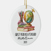 1年目の先生クリスマスオーナメント セラミックオーナメント (右)