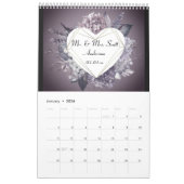 1年目の写真のカレン結婚ダー カレンダー (1月 2026)