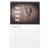 1年目の写真結婚の カレンダー (2月 2027)