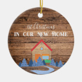 1年目の新しいホーム – 年 – パーソナライズ セラミックオーナメント (正面)