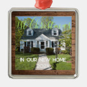 1年目の新築年 – 年 – 写真の個人用設定 メタルオーナメント (正面)