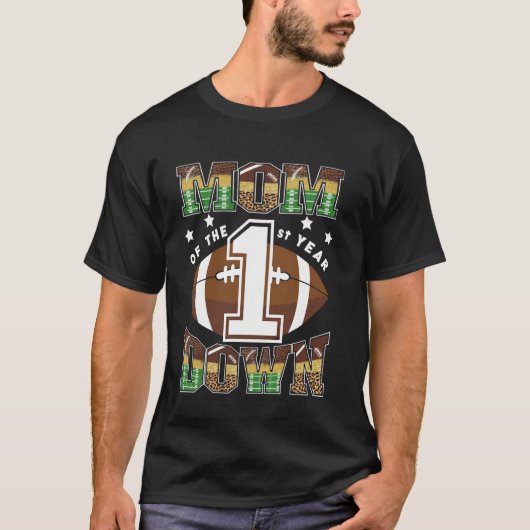 1年目の母サッカーの最初の誕生日B Tシャツ (正面)