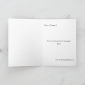 1年目の結婚記念写真カード カード (内部)