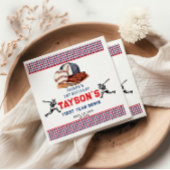 1年目を終える野球1回目の誕生日パーティー スタンダードカクテルナプキン