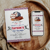 1年目を終える野球1回目の誕生日パーティー 招待状