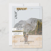 1年目を迎える家族の写真1年目を思い出いっぱいの シーズンカード (正面)