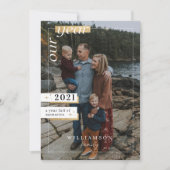 1年目を迎える家族の写真1年目を思い出いっぱいの シーズンカード (正面)