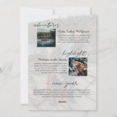 1年目を迎える家族の写真1年目を思い出いっぱいの シーズンカード (裏面)