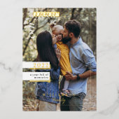 1年目を迎える家族の写真1年目を思い出いっぱいの 箔シーズンカード (正面)