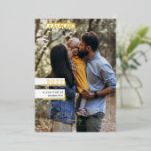 1年目を迎える家族の写真1年目を思い出いっぱいの 箔シーズンカード (立ち正面)