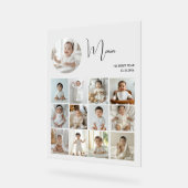 1年目エレガントのコラージュのカスタム写真 アクリルサイン (傾斜)