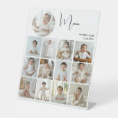 1年目エレガントのコラージュのカスタム写真 台座サイン (正面)