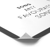 1年目シンプルの誕生日マイルストーン ポスター (角)