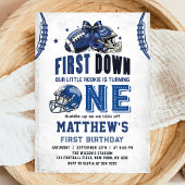 1年目ダウンサッカーファースト誕生日招待状 招待状