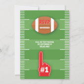 1年目ダウンサッカーレッドボーイズ最初の誕生日 招待状 (裏面)