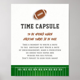 1年目ダウンサッカー誕生日タイムカプセル ポスター