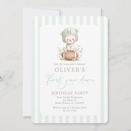 1年目終了 招待状 (正面)